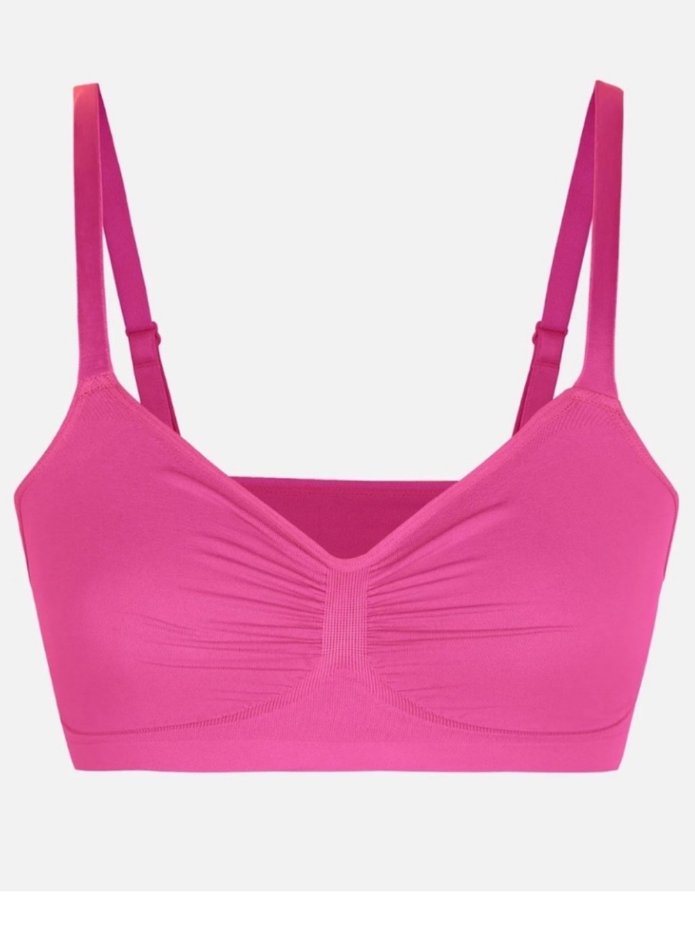 Feelingirl EVERYDAY WIRELESS BRA XL Unlined Soft Bra hot pink NWT NEW